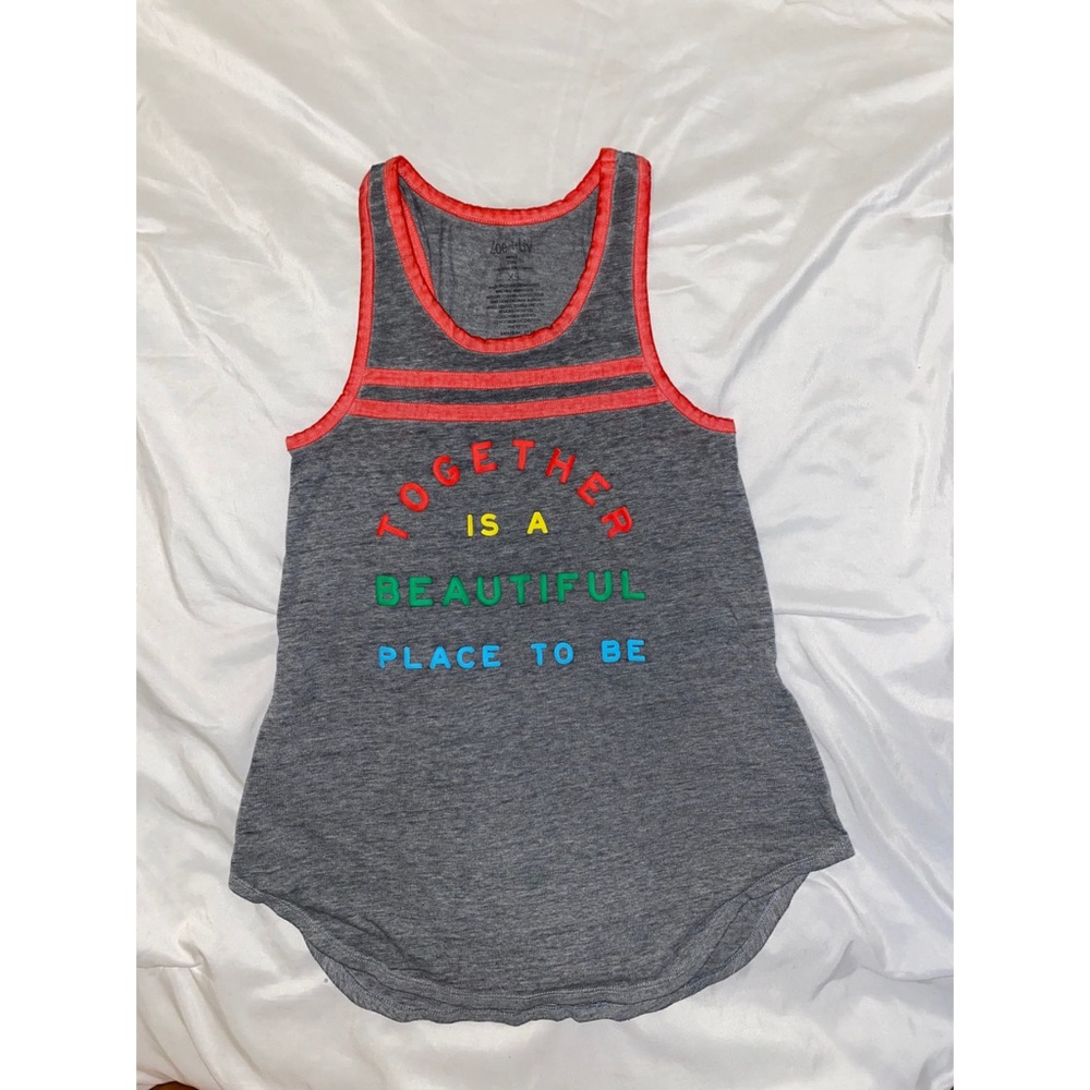“Together is a beautiful place to be” graphic tank